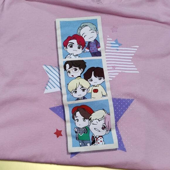 BTS Boys KPop Band T Shirt, Used - Picture 4 of 4